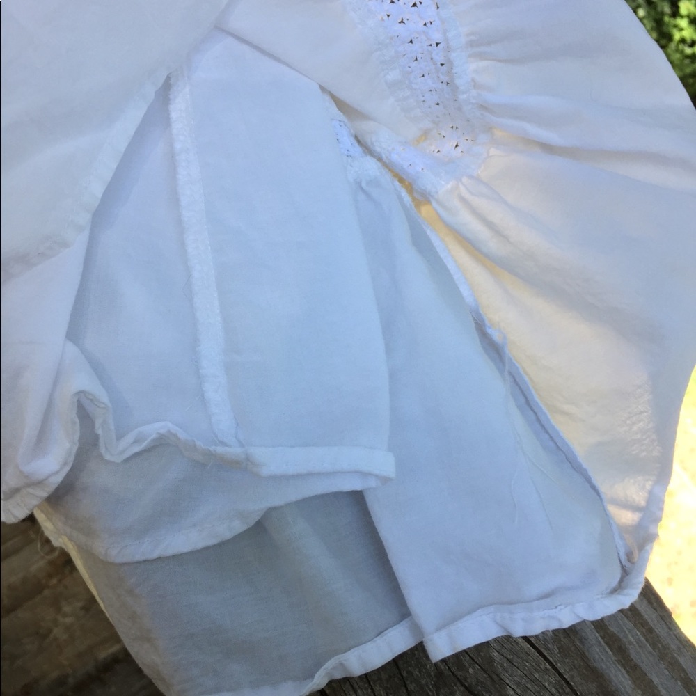 Roz & Ali White cotton tiered festival skirt XL NWT - Picture 5 of 16